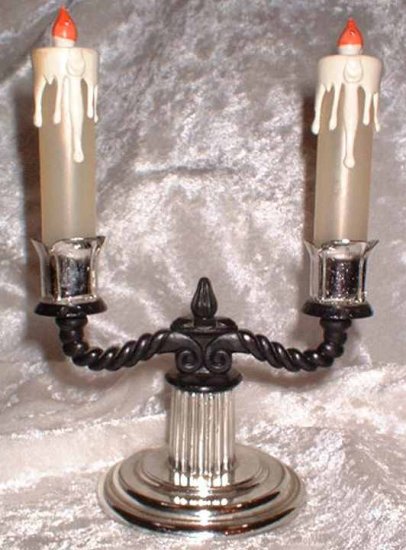 Vintage Candlestick Salt and Pepper Shakers 6546