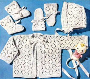 Baby Infant Knitting Patterns - Vintage Knitting Crochet Pattern Shop