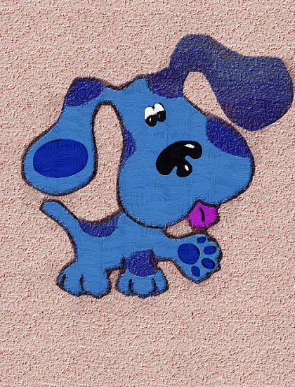 24x36 Blues Clues-Gothic Oil style