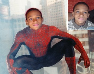 8x10 Customized SpiderMan Poster Featuring your child's picture