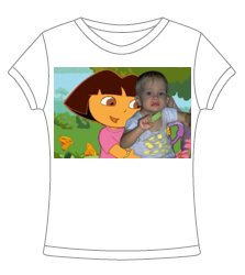 Customized Character t-shirt featuring your child & favorite character