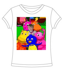 Customized Character t-shirt featuring your child & favorite character