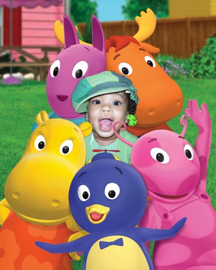 8x10 Customized Backyardigans Poster Featuring your child's picture