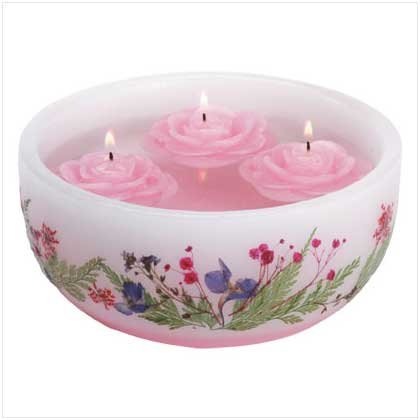 Floating Rose Candles