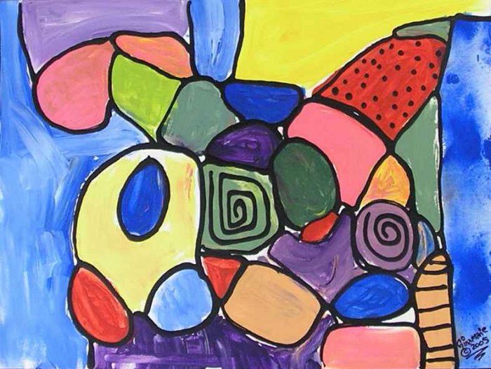Custom Abstract Painting 20 X 16 Ginamarie Art Original