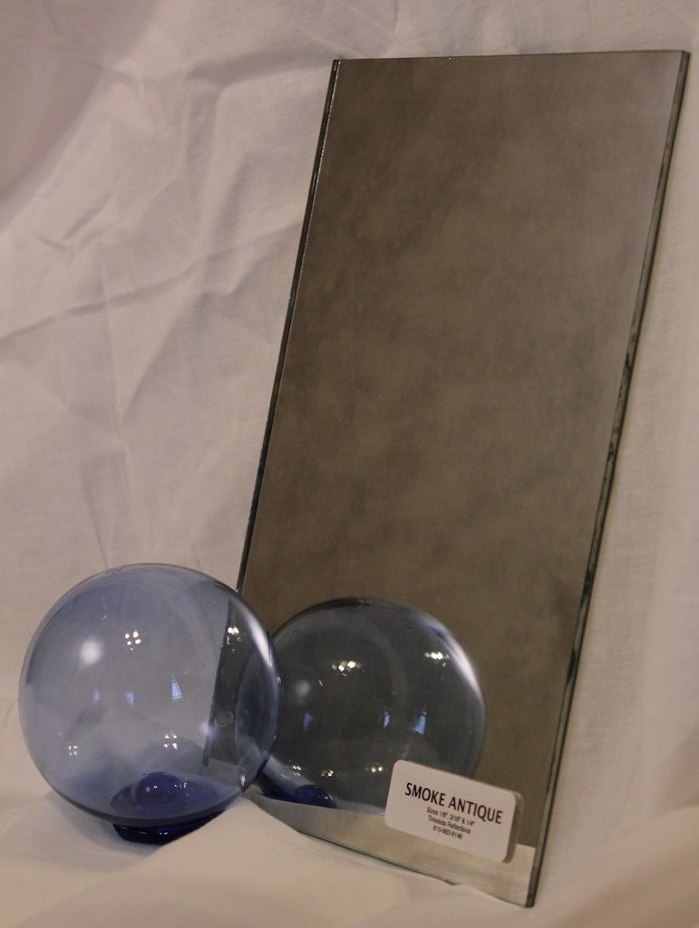 Smoke Antique Mirror Glass Sample - 3/16"