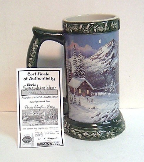 Coors Stein-Somewhere near Golden, Colorado - 2nd Edition - Green ' 04 - Collectibles