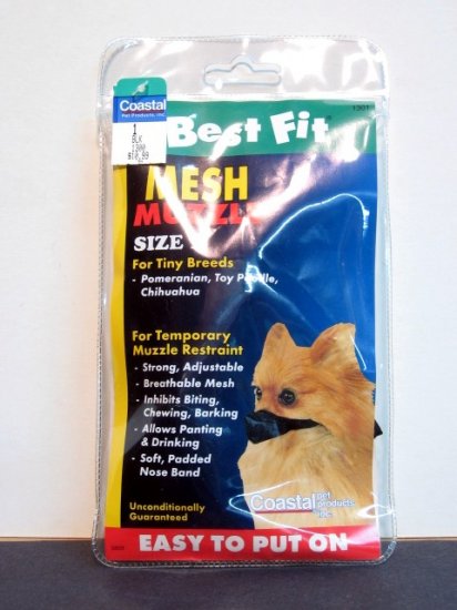 Mesh Dog Muzzle - Tiny Breeds size 1 - Best Fit NEW !