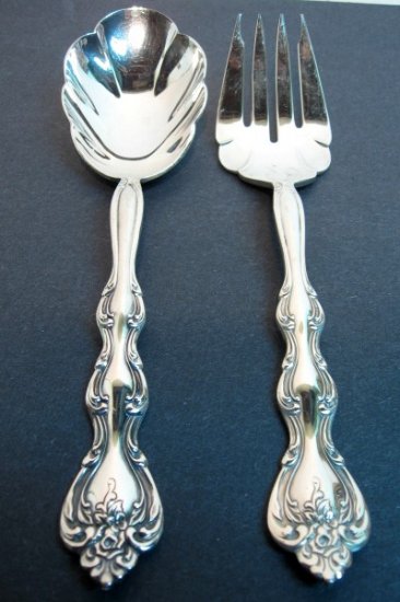 Fancy 2pc Serving Set International Siverplate NICE !