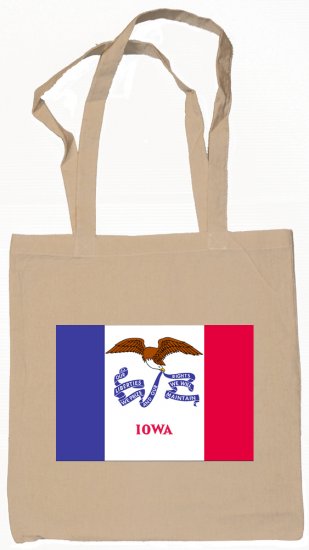 Iowa State Flag Tote Bag