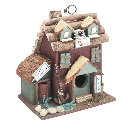 30207 Wood Log "bait" Birdhouse