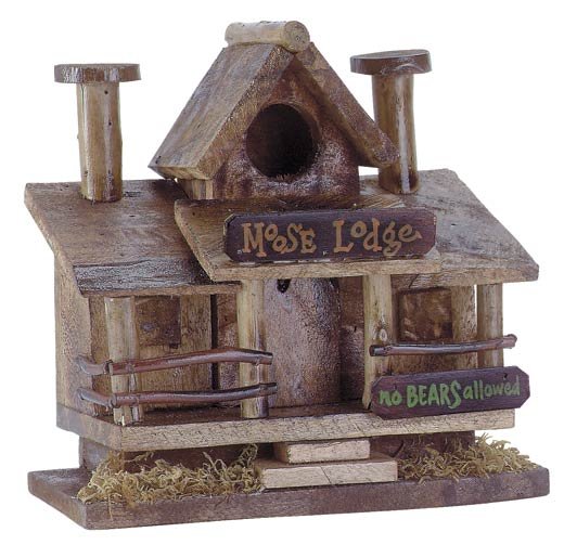 30659 Moose Lodge Wood Birdhouse