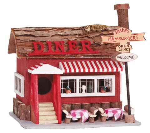 31249 Wood Diner Birdhouse