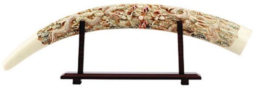 30810 Mandarin Ivory-Like Tusk "Dragons"