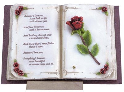 30271 Musical Alabastrite "Love Book" With Stand