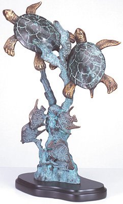 30152 Brass Turtles On Seabed