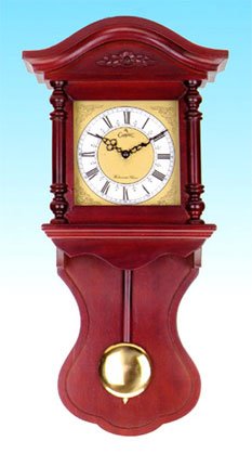 28266 Wood Wall Clock With Chime
