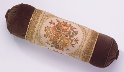 35514 Brown Velvet Bolster