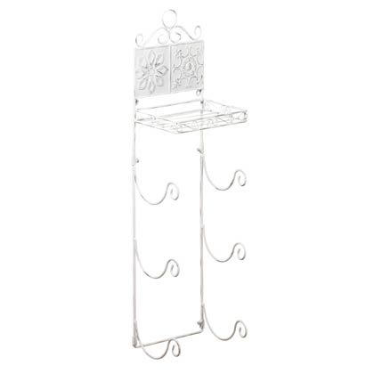 35662 Floral Tiled Towel Rack