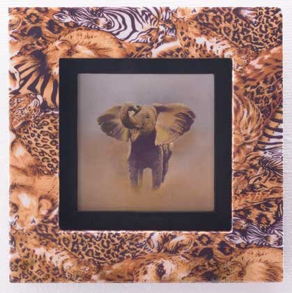 35696 Safari Framed Elephant