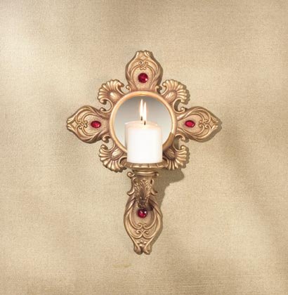 35555 Holy Cross Candleholder