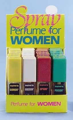 22008 2 DZ Lady's Spray Perfumes On Display (Retail - 3.99ea)