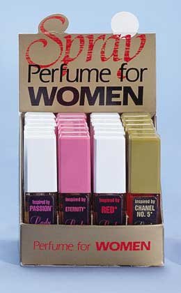 22009 2 DZ Lady's Spray Perfumes On Display (Retail - 3.99ea)
