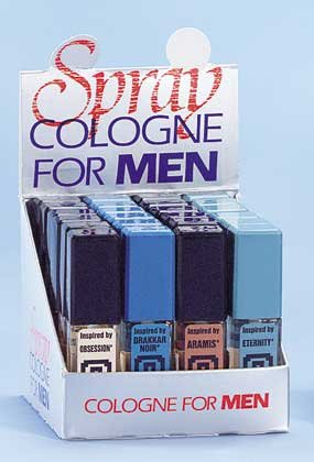 22011 2 DZ Man's Colognes On Display (Retail - 4.99ea)