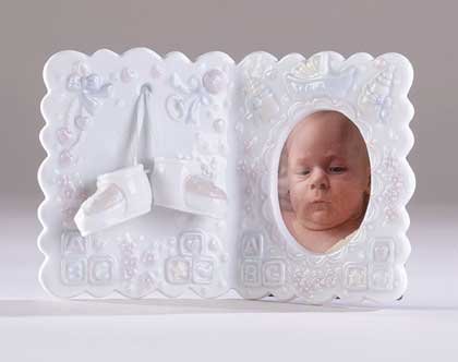 27262 Under-Glazed Porcelain "It's A Boy" Photo Frame