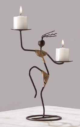 29624 Tribal Dancer Candleholder