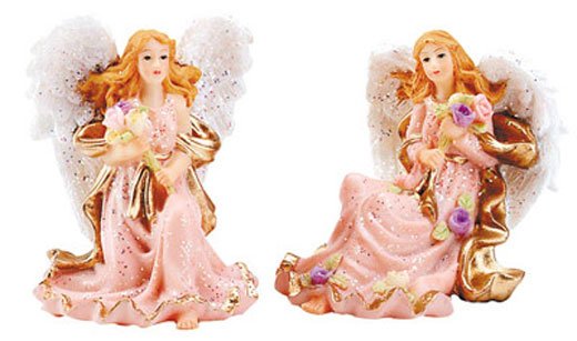 30124 Alabastrite Mini Angel Pair
