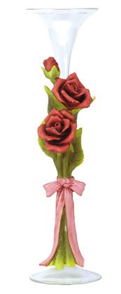 30272 Alabastrite Rose Glass Bud Vase