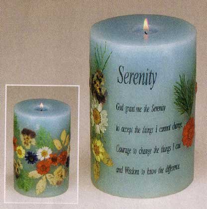 30452 Scented Candle - Serenity With Dry Flower