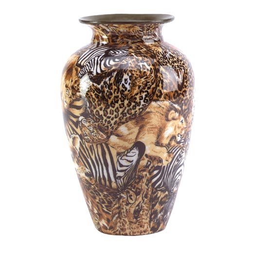 30834 Patchwork Vase - Safari