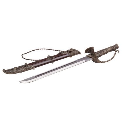 31237 Sword With Protective Handle And Wood Case