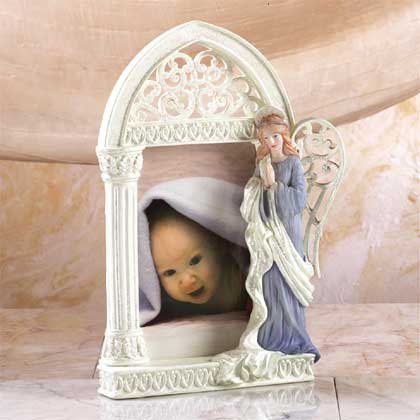 31409 Alabastrite Praying Angel Photo Frame