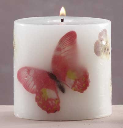 31708 Butterflies & Flowers Scented Candle