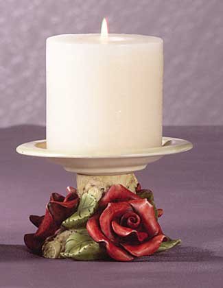 31712 Red Roses Votive Candleholder