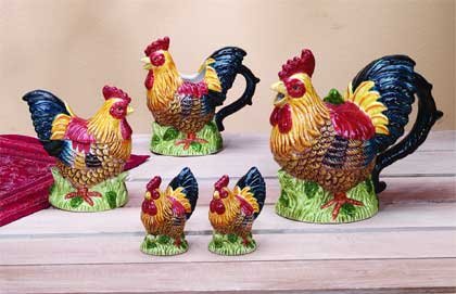 31733 Rooster Tabletop Set