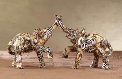 31776 Patchwork Elephant Couple-Safari