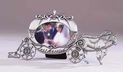 31821 Pewter Married Carriage Frame