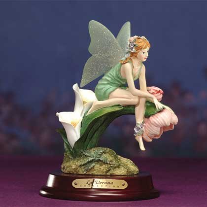 32073 Fairy On Lily Flower