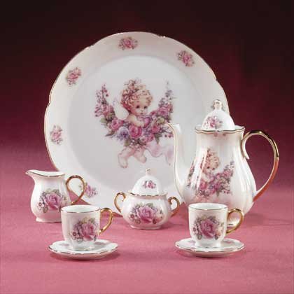 32198 Cherub Doll Tea Set