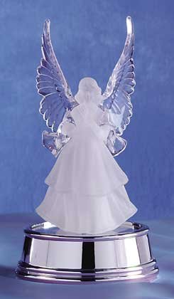 32244 Frosted Angel with Multicolor Light
