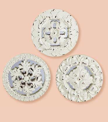 32367 Distress Medallion Mirror Set3