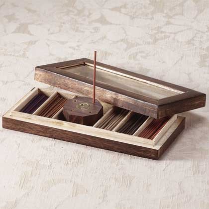 33006 "Zen Scents" Incense Gift Set in Wood Box