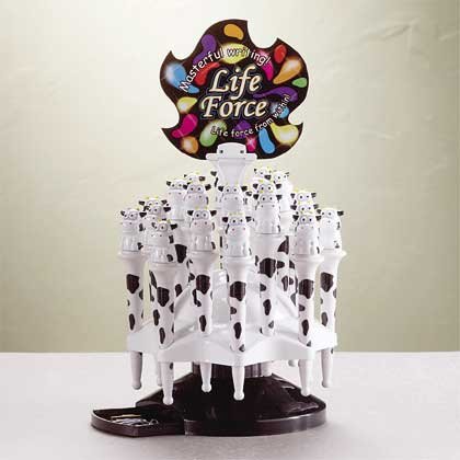 33073 2-Dozen Cow Light Pens with Stand (Retail - 1.99ea.)