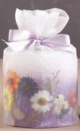 33082 Small Candle in Organza
