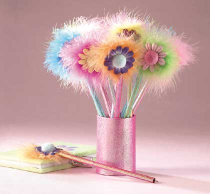 33125 1 Dz Flower Pens In Box