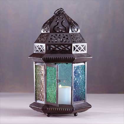 33144 Large Moroccan Style Candle Lantern